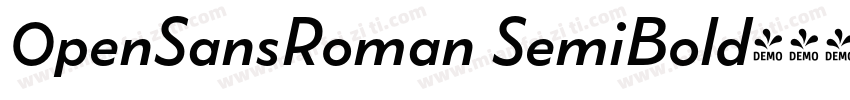 0penSansRoman SemiBold字体转换